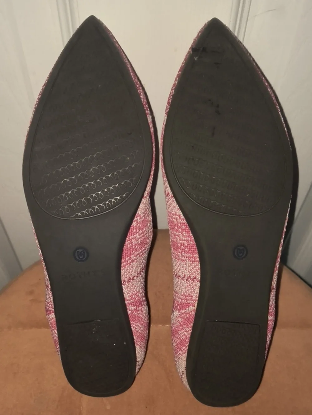 Rothy's The Point Rare Limited Edition Pink Plaid Breast Cancer Awareness Size 8